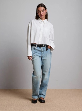 美系小众AE 女款 高端线复古线1977Slouch水洗做旧直筒牛仔裤