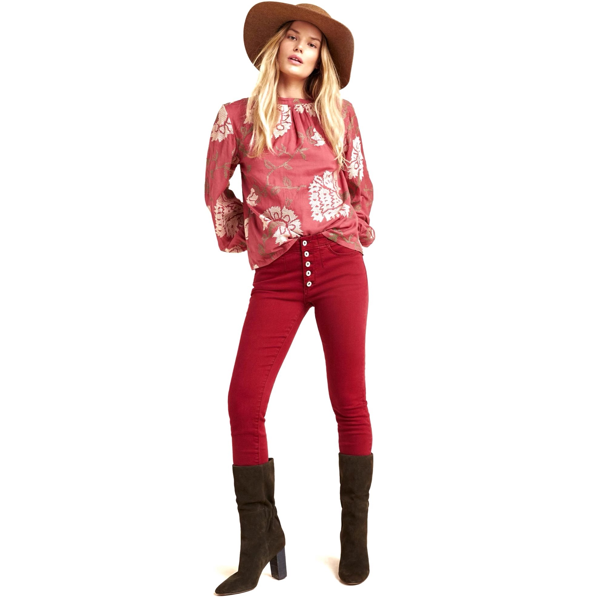 美系安家AP 新年红”女款 水洗做旧弹力修身牛仔裤skinny,女装/女士精品,牛仔裤,淘宝优惠券,粉丝福利购,淘宝优惠卷