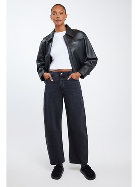 澳洲0DE 女款 Aspen 复古休闲中腰桶形牛仔裤 两色