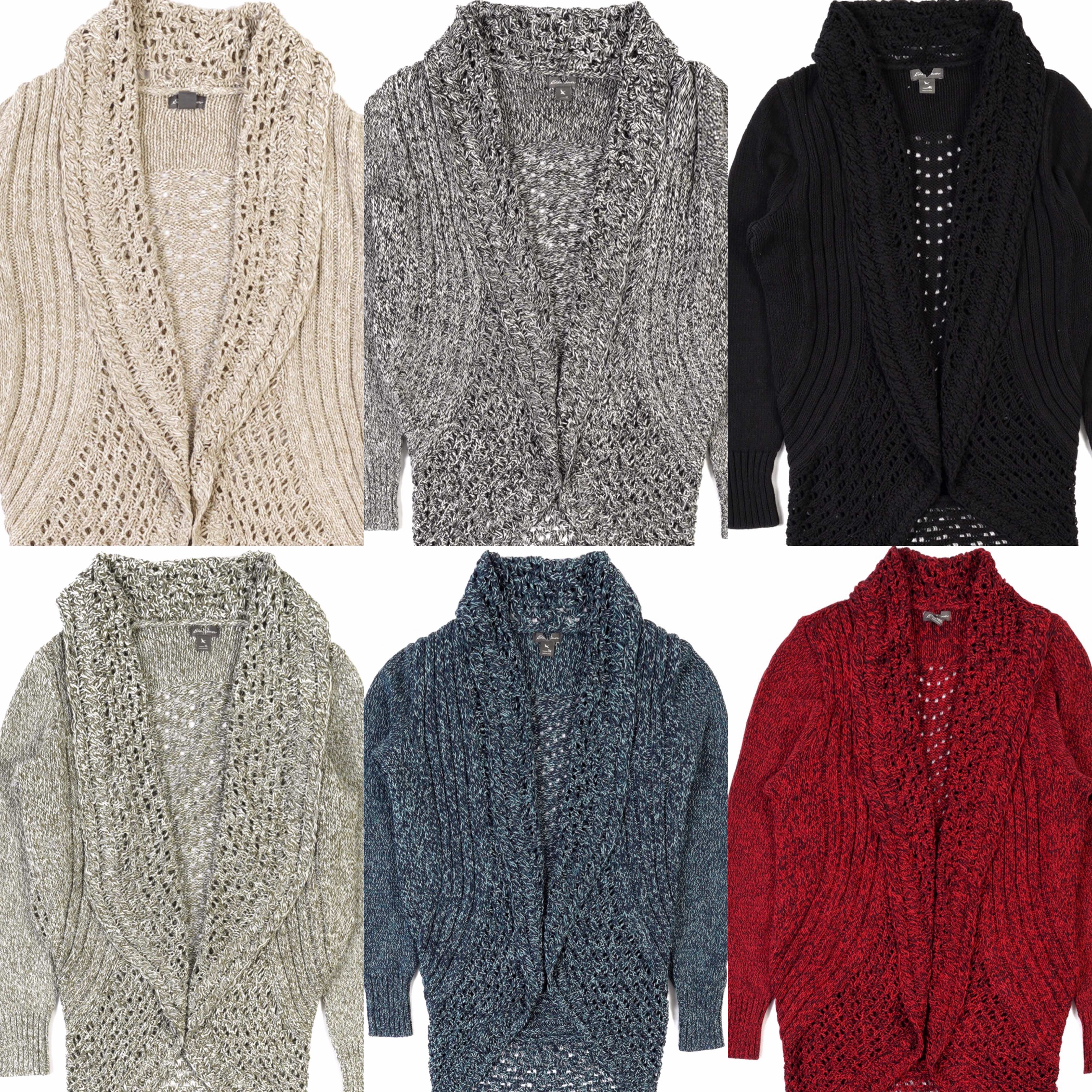 女款美系老牌ED镂空翻领针织衫