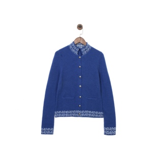 贸易公司样衣 女款 100%羊毛 复古刺绣/提花针织开衫 三款