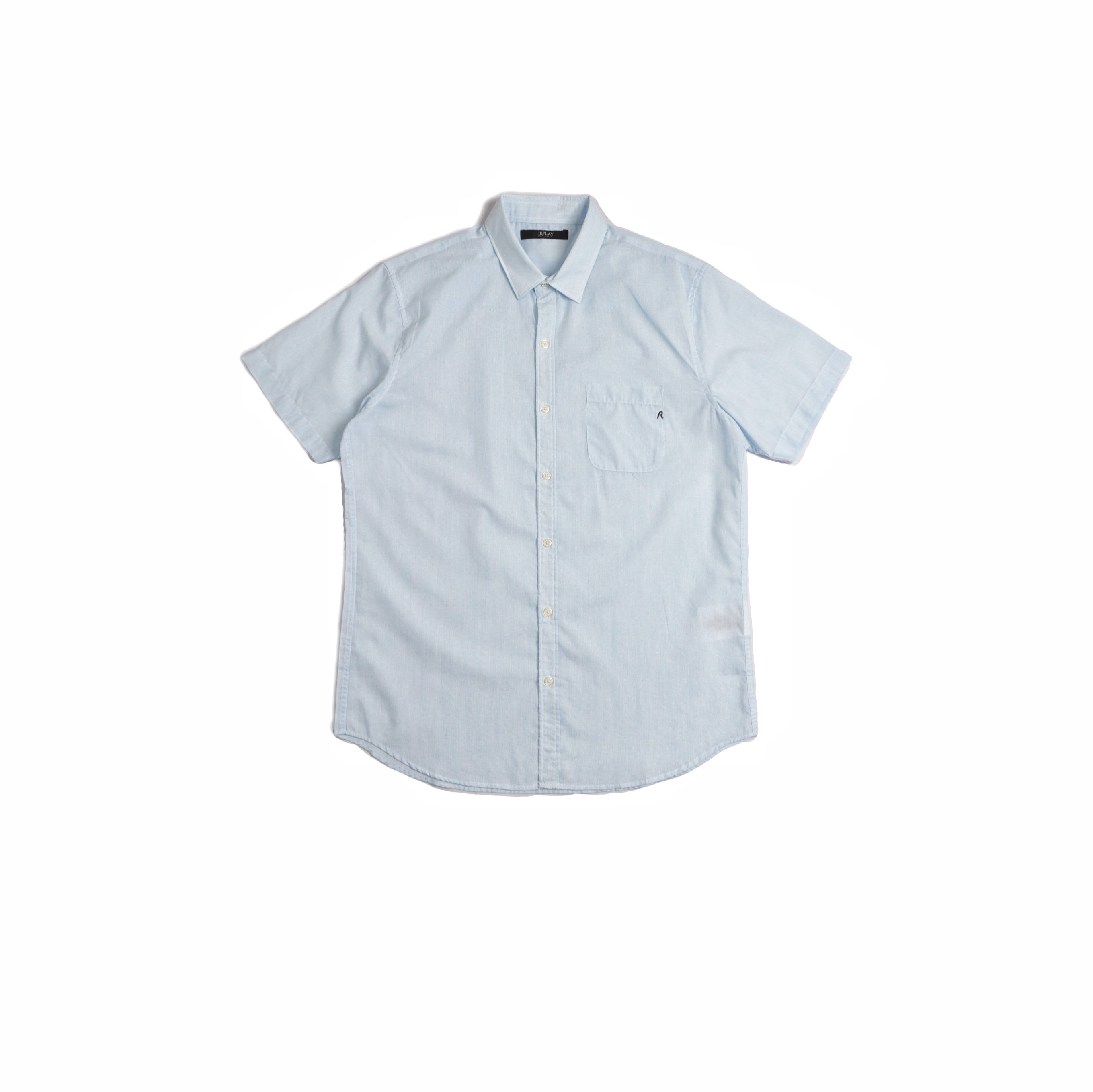 男款意系R水洗休闲暗纹提花单袋刺绣短袖衬衫,男装,衬衫,淘宝优惠券,粉丝福利购,淘宝优惠卷