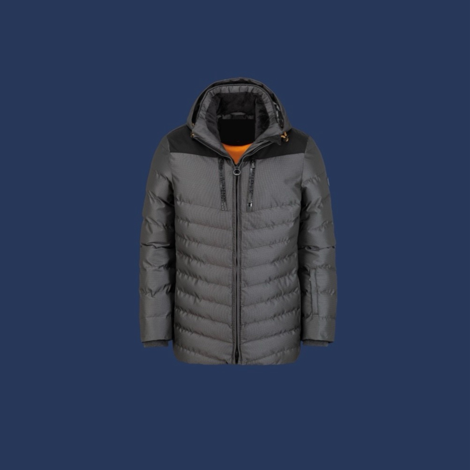 德系户外 男款 CARM 613 运动防雪绗缝防水防风双向拉链棉服