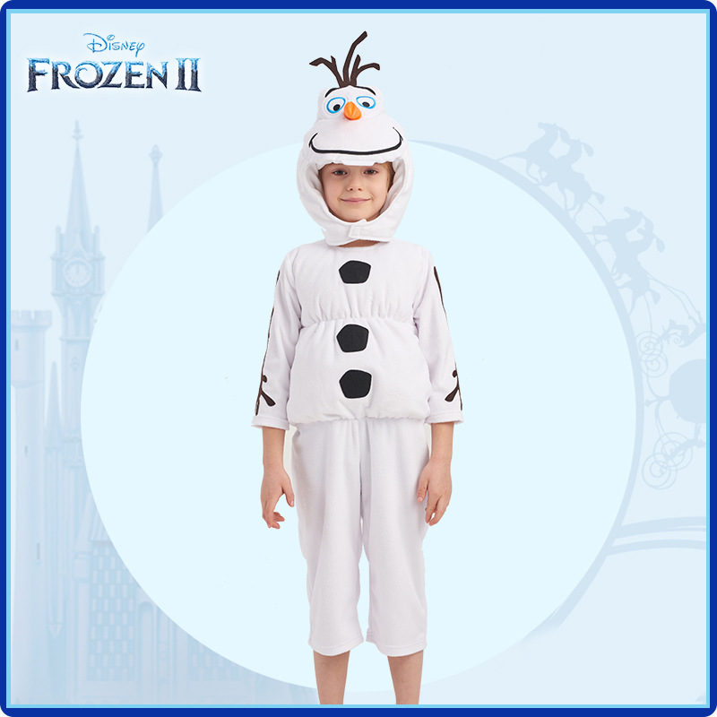 迪士尼官方正品冰雪奇雪宝连体服带头套连体COS礼物奇缘联名连身