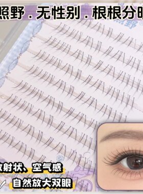 花照野无性别下假睫毛自然仿嫁接根根分明上镜女团下睫毛
