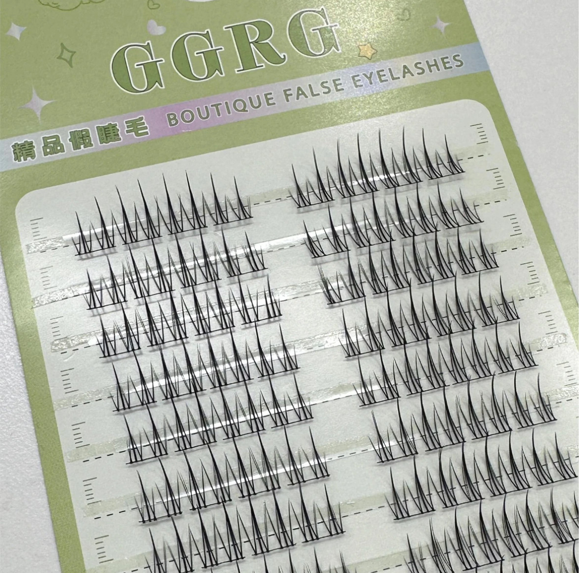 GGRG假睫毛M26十排小火苗大容量组合黑梗双簇时尚裸妆纤长翘睫毛