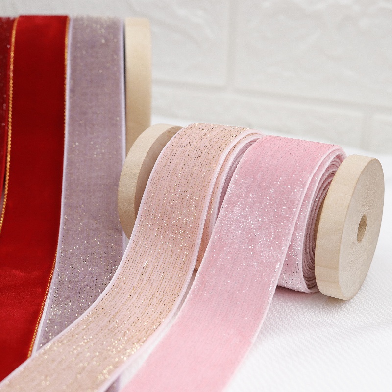 蝴蝶结天鹅绒丝带金丝绒织带