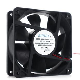 12038直流风扇 12CM 0.35A工业散热风扇 24V 轴流风扇 12038