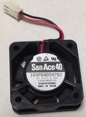 三洋4015 DC5V 0.28A 40*40*15MM滚珠USB风扇109P0405H702