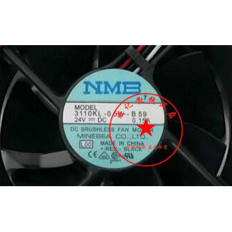 NMB 3110KL-05W-B59/B50 24V 0.15A 8CM 8025 滚珠变频器散热风扇