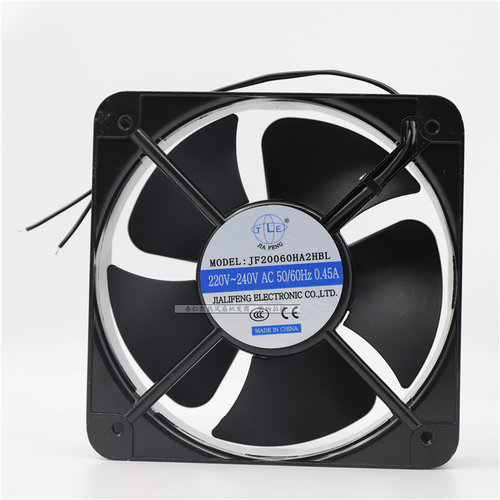 轴流风机 排风扇 200*200*60 JF20060HA2HBL AC220V 正方形风扇