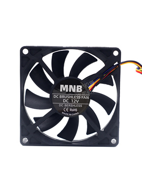 全新8cm厘米80x80x15mm滚珠8015控速pwm温控5v12v24伏4线散热风扇