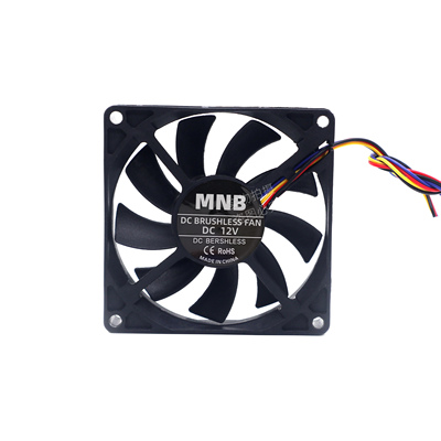 全新8cm厘米80x80x15mm滚珠8015控速pwm温控5v12v24伏4线散热风扇