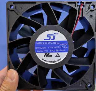 24V 生久全新SJ 12CM 12038 1.75A大风量变频器风扇 SF241238BU2