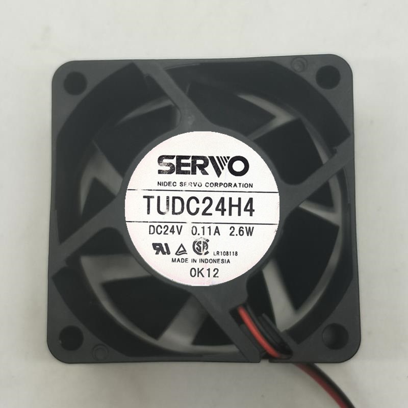 日本伺服SERVO TUDC24H4S 24V 2.6W 6CM 6025 超静音散热风扇