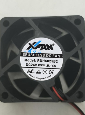 欣瑞联XFAN RDH6025B2 24V 0.14A 6CM6025变频器散热风扇