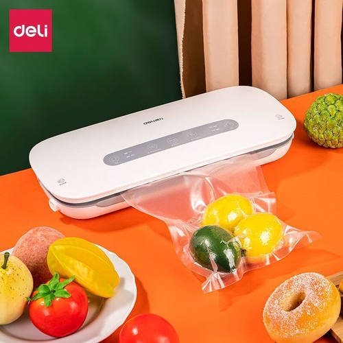得力全自动LM668抽真空包装机食品封口机小型家用塑封机密封保鲜L