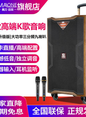 曼龙（MALONE）高端户外音响18吋大功率带无线蓝牙话筒原声K歌移