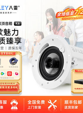 八雷（BALEY）K6家庭ktv商用吸顶音响套装家用K歌整套设备会议室