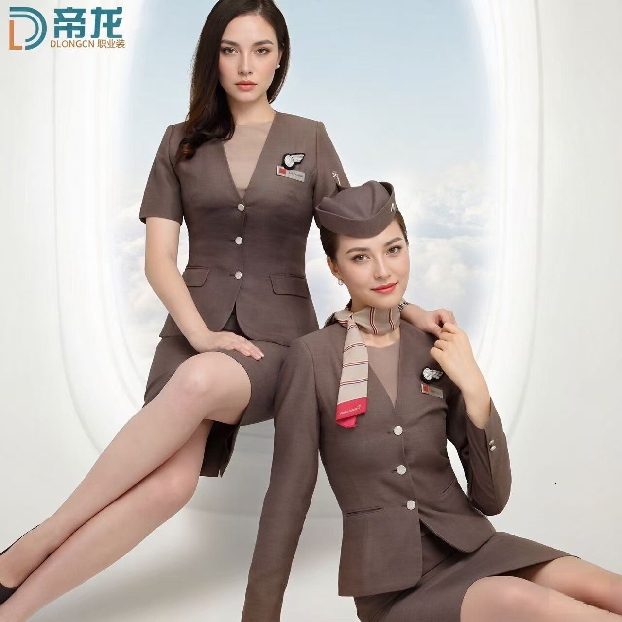 韩亚空姐制服职业套装女大韩航空学生校服