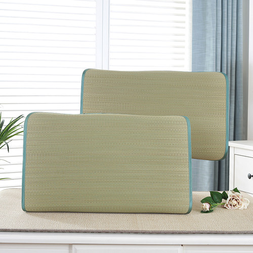 宁波凉爽透气蔺草枕套单人枕席