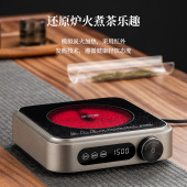 2024年新款 电陶炉家用小型烧水炉迷你玻璃壶电磁茶炉摩卡壶咖啡炉