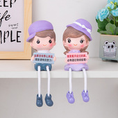 教室装 饰品摆件学习励志吊脚娃娃书柜书房家居学生礼品小摆件精品