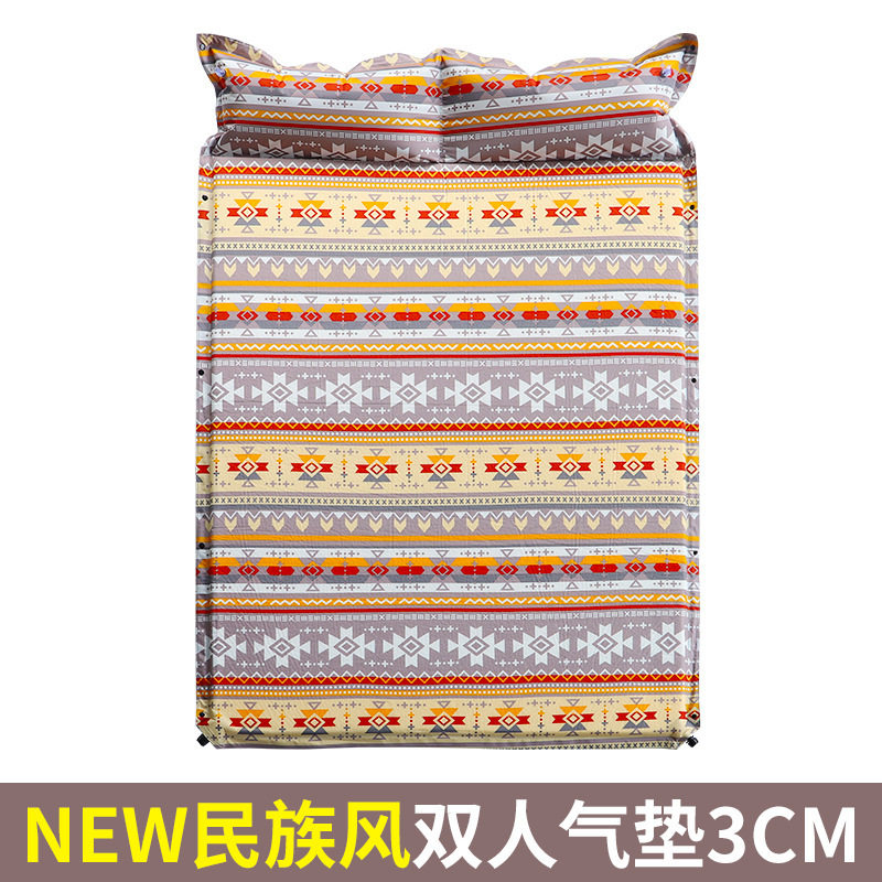 户外自动充气垫子加宽加厚野外露营气垫床午休打地铺睡垫拼3-4人