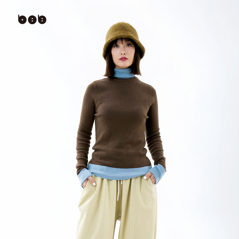 丙火丁火原创设计短款毛织T恤