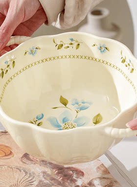 【大汤碗+勺子】奶油风汤锅碗嗦螺蛳粉泡面碗沙拉碗甜品水果饭碗