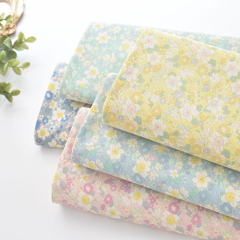 日本进口布料小林出品田园花卉印花布春夏童装娃衣DIY手工面料