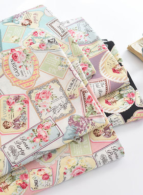 日本进口quiltgate维多利亚风印花布纯棉布料童装娃衣DIY手工面料