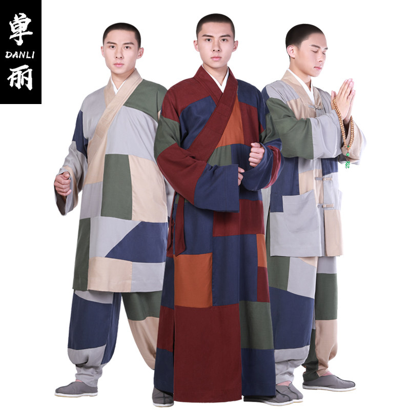 僧人穿的海青和搭衣,穿海青衣服的德,海青衣_大山谷图库
