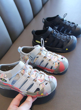 netx NAME儿童包头凉鞋2025夏季新款时尚潮男童休闲鞋女童溯溪鞋