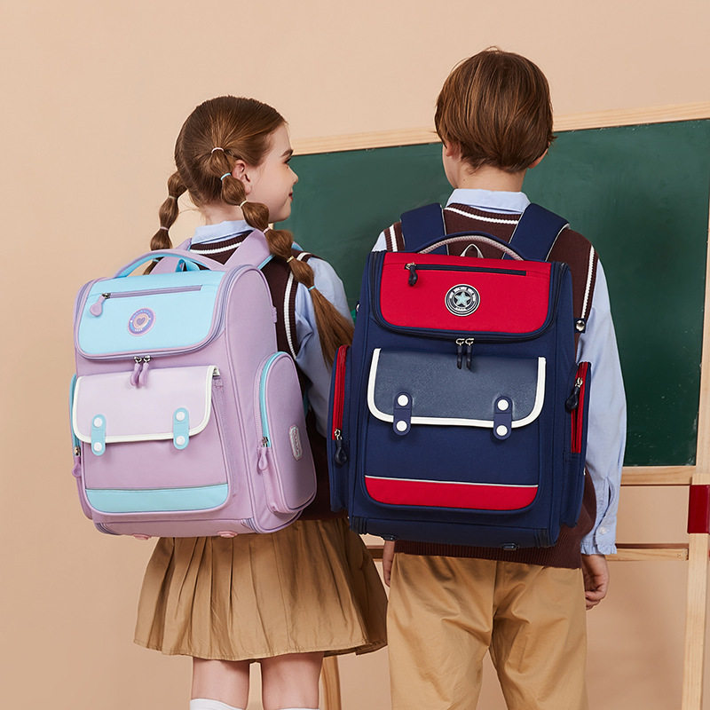 英国netx sara英伦风小学生男女生减负护脊书包大容量轻便双肩包