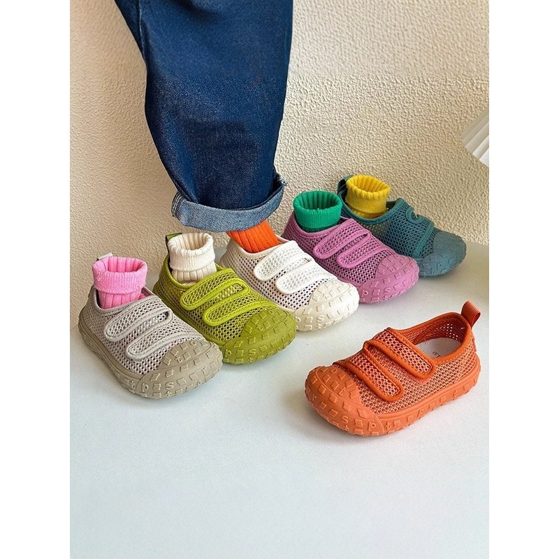 韩国Uamtor儿童网鞋夏季2025款男童女童韩版幼儿园软底透气室内鞋