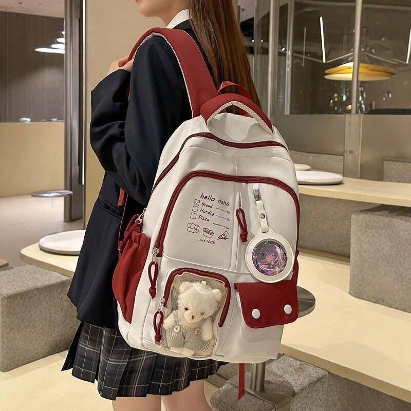 英国NextKiss女童书包2025新款复古学院风儿童小众中小学生双肩包