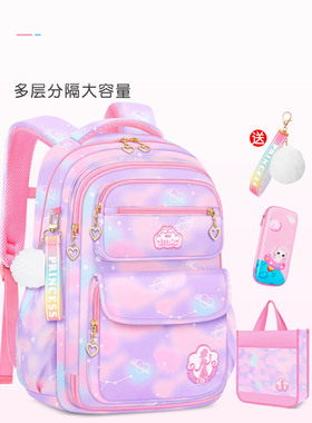 英国netx KISS2025新款儿童书包潮减压小学生女童护脊到轻便防水