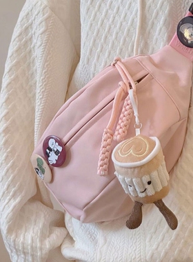 英国netx Road帆布休闲包包女斜挎包夏天运动胸包百搭ins腰包单肩