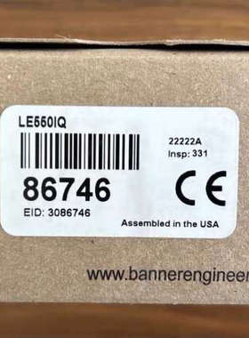 邦纳全新原装正品光电传感器 LE550IQ 货号：867