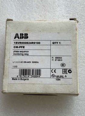 议价商品原装ABB相序监视器CM-PFE 208-440VAC 订货