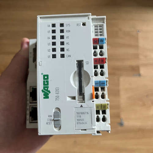 议价WAGO万可750-8203 PLC模块 拆机件 几乎全新