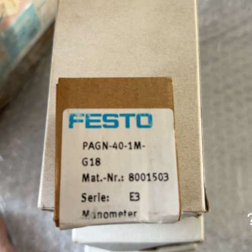 费斯托压力表，型号PAGN-40-1M-G18，编号8001