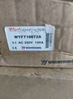 议价商品WYFT100T2A韩国WOONYOUNG云永电源滤滤波器，