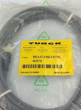 全新原装TURCK图尔克连接线RKC4.5T-5-RSC4.议价