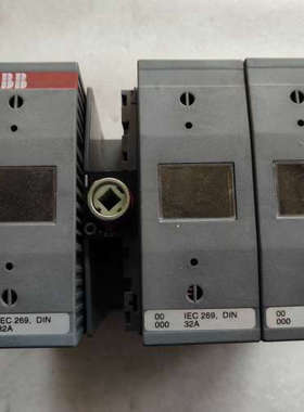 ABB隔离开关熔断器组，型号OS32D12，32A，全新库存
