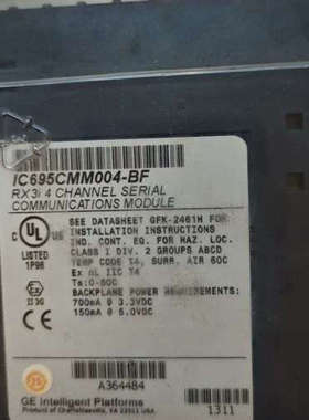 议价GE原装IC695CMM004-BF通讯模块，RX3i系列4