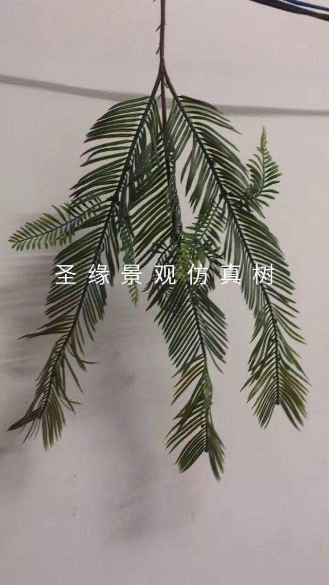 圣缘仿真水杉枝人造假水杉枝客厅装饰 叶子换新工程水杉叶 人造叶