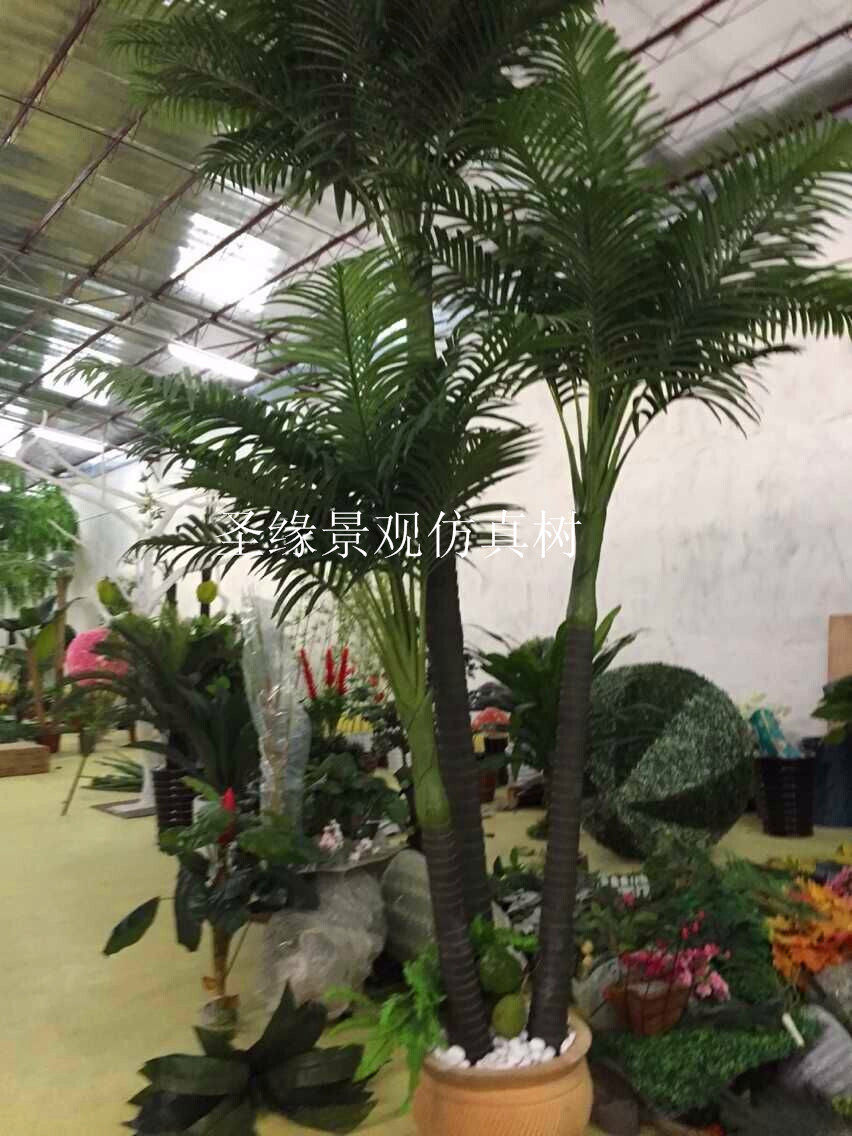 仿真槟榔椰子树塑料椰子树人造假树 园林景观装饰仿真树
