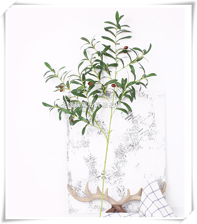 仿真橄榄枝假树装饰 客厅餐桌茶几绿植摆设花瓶插花 仿真橄榄枝在类目 鲜花速递/花卉仿真/绿植园艺, 仿真花/绿植/蔬果成品（新）, 仿真绿植中 - 来自Buy2taobao.com提供专业的淘宝代购服务